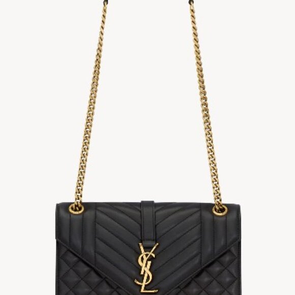 Saint Laurent ENVELOPE MEDIUM in MATELASSÉ lambskin - Picture 4 of 15